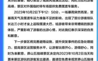 游客排队3小时才坐上大巴 景区致歉表示深深的自责！