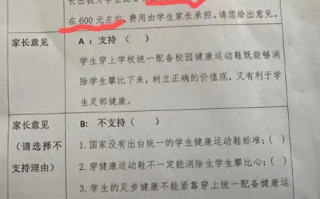 学校拟统一购买600元防攀比鞋 到底怎么回事