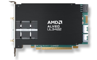 保持最低时延世界纪录！AMD发布Alveo UL3422加速卡：尺寸减半性能不变！