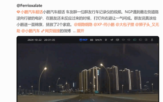 电驴夜间逆行上高架 小鹏NGP智驾救他一命！