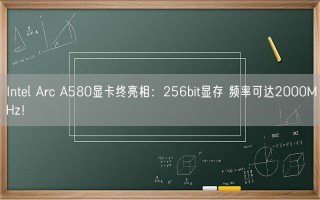 Intel Arc A580显卡终亮相：256bit显存 频率可达2000MHz！