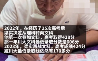 57岁考王梁实正备战个人第28次高考：今年有信心 目标仍是川大！