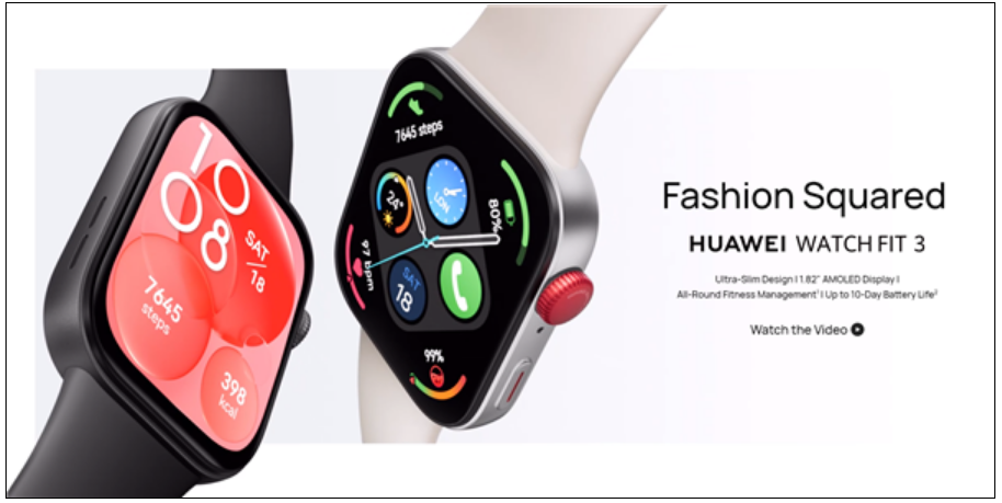 1241元起 华为Watch Fit 3海外发布：神似Apple Watch！-第7张图片